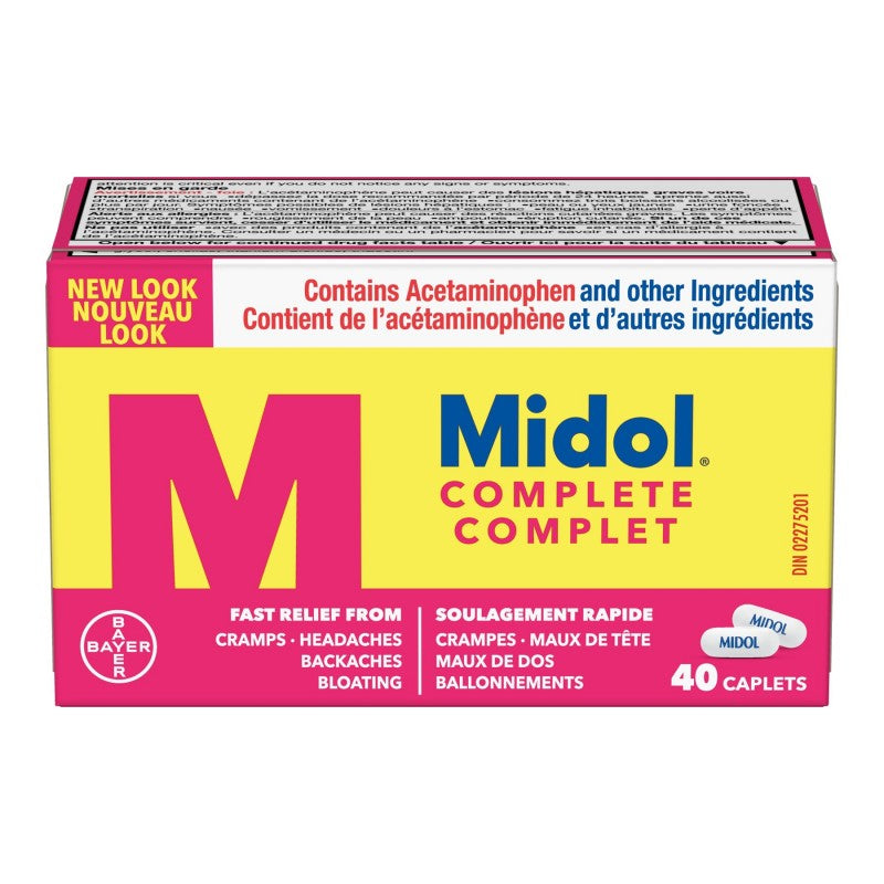 Midol Complete Fast Relief 40 Caplets