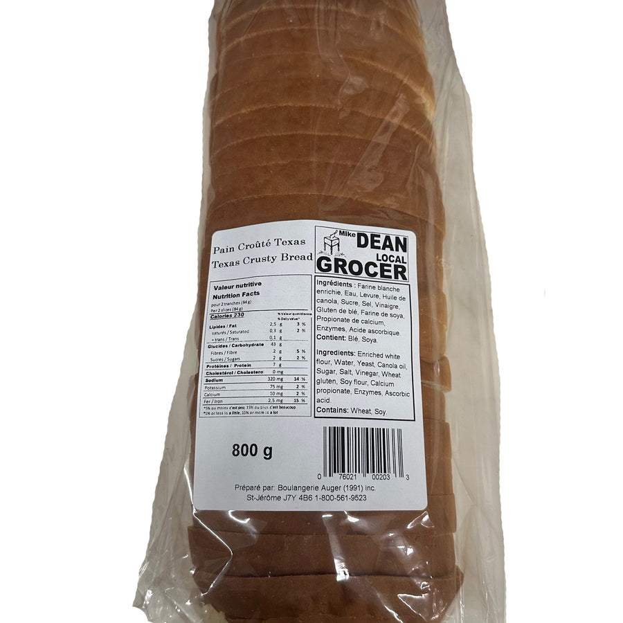Mike Dean Local Grocer White Crusty Texas Bread 800g