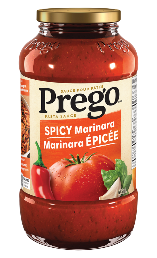 Prego Spicy Marinara Pasta Sauce 645mL