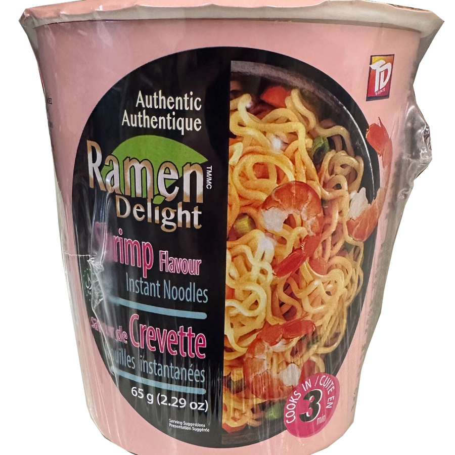 Ramen Delight Chili Instant Noodles Cup Shrimp 65g