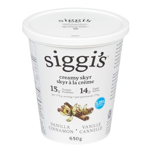 siggi's vanilla cinnamon yogurt plant-based Siggi's Vanilla Cinnamon Yogurt 650g – Mike Dean Local Grocer