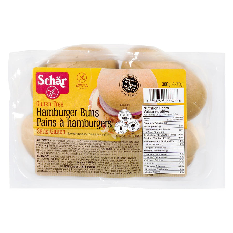 Schar Hamburger Buns 300g