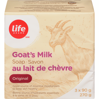 Image of Life Brand Goats Milk Soap, Original3x90g