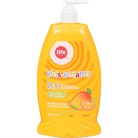 Life Brand Kids 2in1 Shampoo Orange-Mango600mL