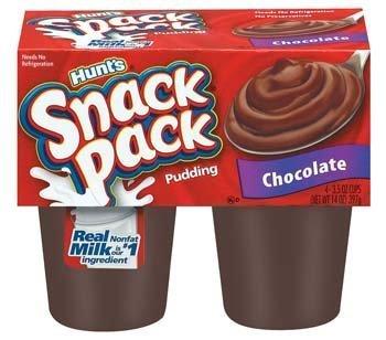 Hunts Chocolate Snack Pack Pud 4Pack