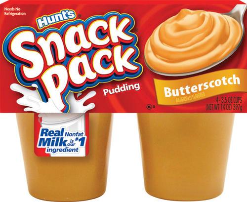 Hunts Butterscotch Snack Pack 4Pack