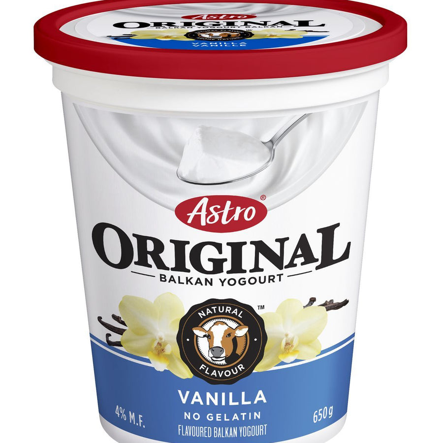 Astro Balkan 4% Yogurt, French Vanilla 650g