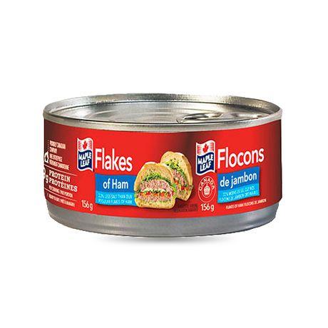 Maple Leaf Flakes Of Ham, Less Salt 184g