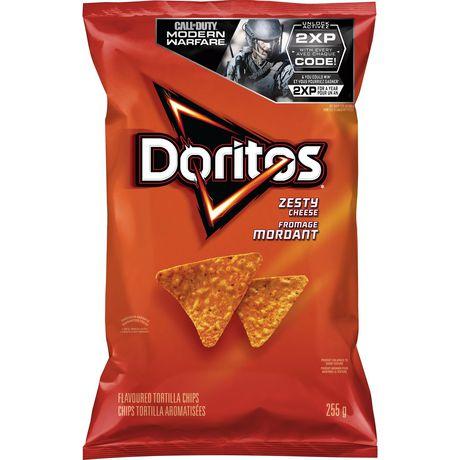Doritos Tortilla Chips, Zesty Cheese 235g