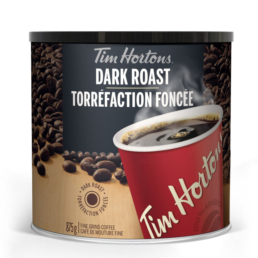 Tim Hortons Dark Roast Fine Ground Coffee 875g