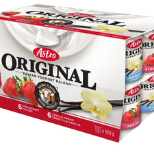 Image of Astro Indulgent Yogurt, Vanilla Cream/Strawberry 12x100g