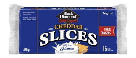 Black Diamond Thick Cheese Slices 410g