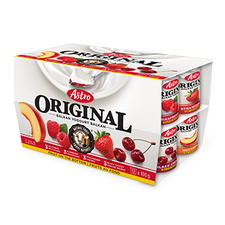 Image of Astro Original Yogurt, Nectarine/Raspberry/Strawberry/Black Cherry 12x100g