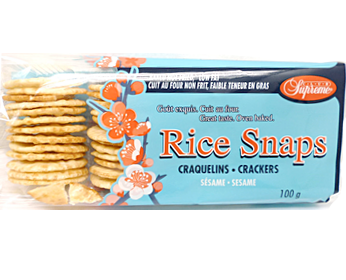 CS RICE SNAPS SESAME CRACKERS 100g