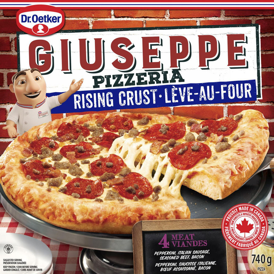 DR. OETKER GIUSEPPE RC PIZZERIA 4 MEAT PIZZA 740 G