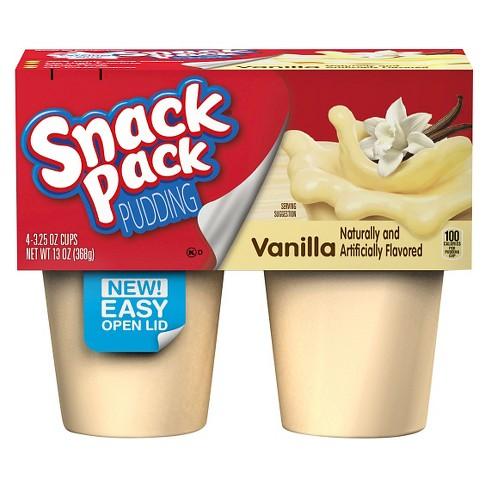 Hunts Vanilla Snack Pack 4Pack