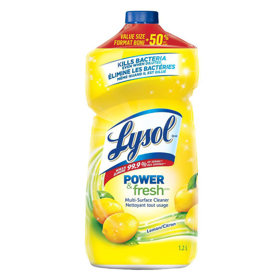 LYSOL MULTI SURFACE CLEANER LEMON 1.2 LT