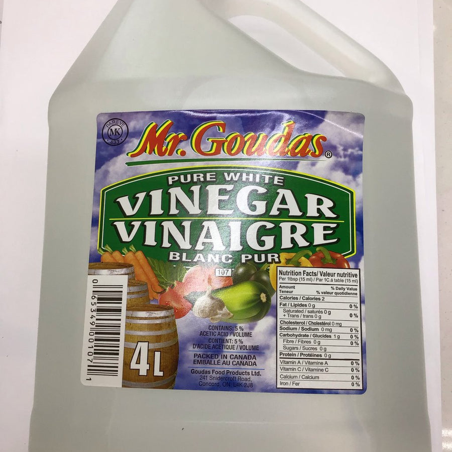 MR GOUDAS WHITE VINEGAR 4 LITRE