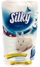 Image of SILKY DOUBLE ROLL BATHROOM TISSUE 8 PK