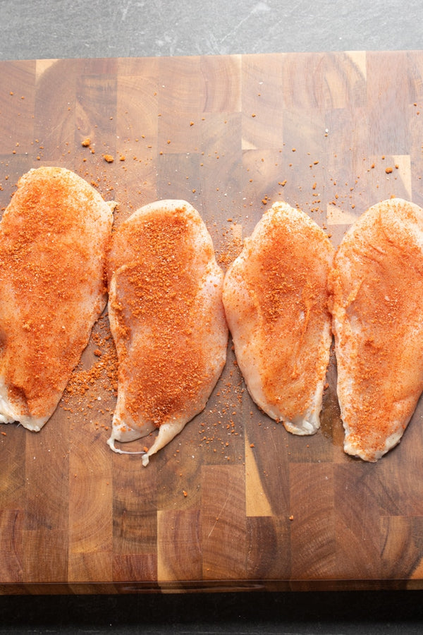 Bone in Split Chicken Breasts Spice Added