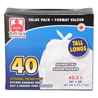 TUFFGUY 40 KITCHEN BAGS 42.5 L 40 PK