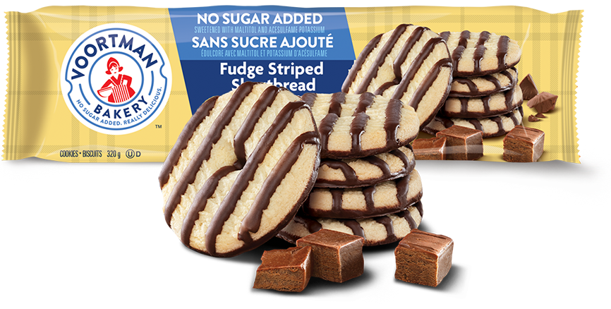 Voortman No Sugar Added Fudge Shortbread Cookies 320g