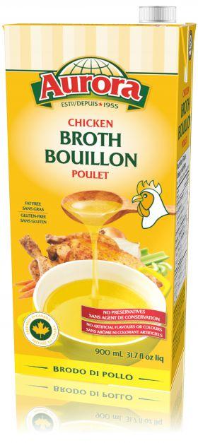 Aurora Chicken Broth 900 ML