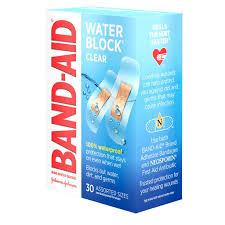 Band-Aid Clear Water Block Plus 30Pk