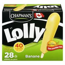 Chapmans Superlollies Banana 28Pk