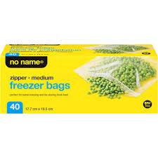 No Name Medium Freezer Bags 40Pk