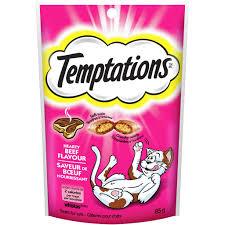 Temptations Beef Cat Treats 85G