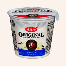 Astro Original Balkan Fruit on Bottom Yogurt, French Vanilla 175g