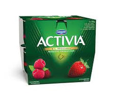 Image of Danone Activia Yogurt, Strawberry/Raspberry 8x100g