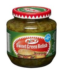 Bicks Sweet Green Relish Cubit 375 Ml.