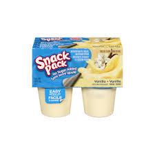 Hunts No Sugar Added Vanilla Pudding 4 Pk