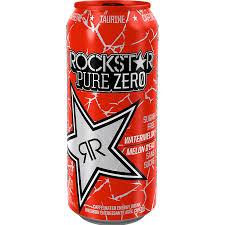 Image of Rock Star Pure Zero Watermelon Sugar Free 473 Ml