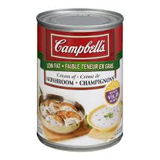 Image of Campbell's Cream Of Mushroom Soup, Half Fat 284mL