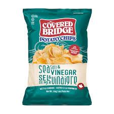 Covered Bridge Kettle Cooked Chips, Sea Salt & Vinegar 170g