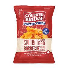 Covered Bridge Kettle Cooked Chips, Smokin Sweet BBQ 170g
