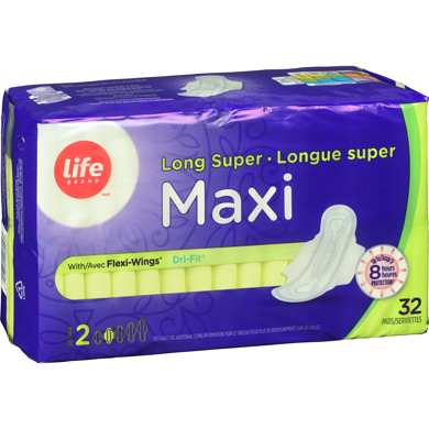 Life Brand Maxi Long Wings 32pk