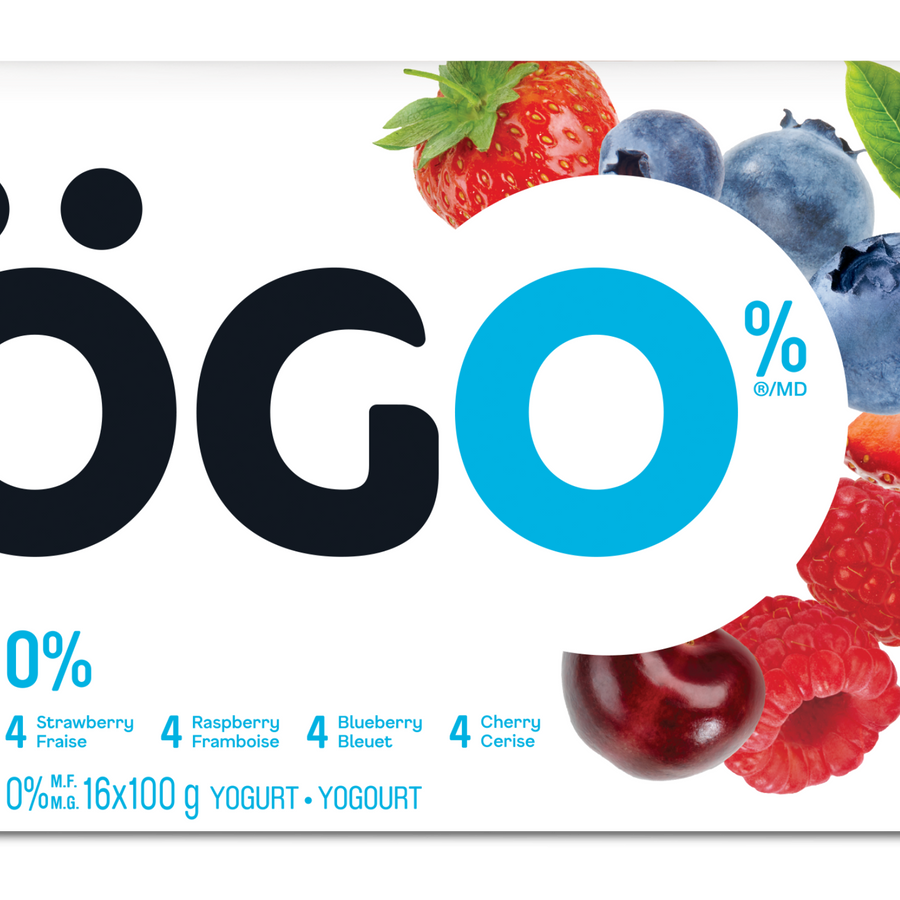 Iogo 0% Straw/Rasp/Blue/Cherry 16pk
