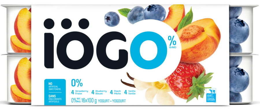 Iogo 0% Straw/Blue/Peach/Van 16pk