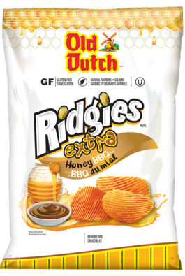 OLD DUTCH RIDGIES HONEY BBQ JUMBO 600G