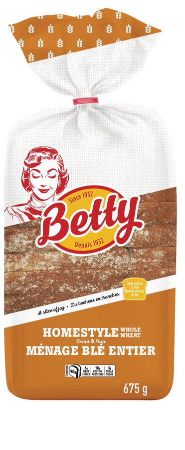 Betty Homestyle Whole Wheat 675g