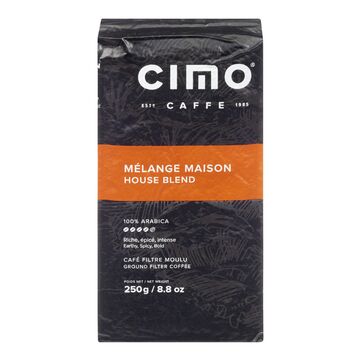 Cimo House Blend Ground Coffee 250g