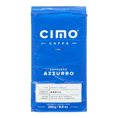 Cimo Espresso Azzurro Ground Coffee 250g