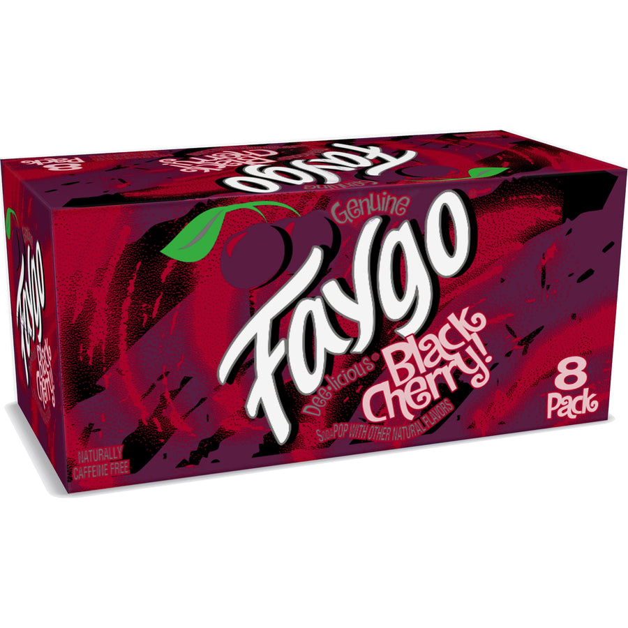 Faygo Black Cherry Soda 8pk (355mL cans)