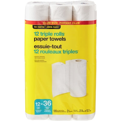 No Name Paper Towel - 12pk