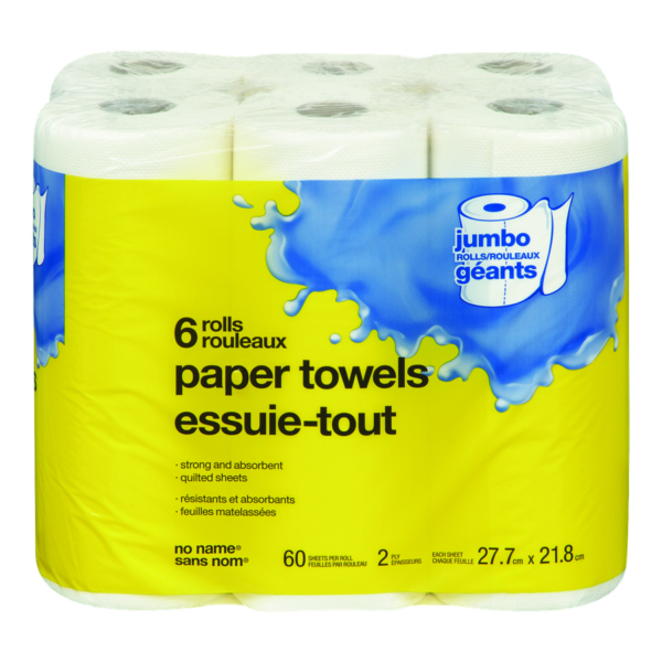 No Name Paper Towel - Jumbo Roll - 6pk