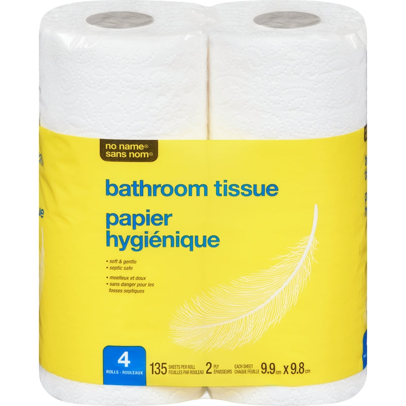 No Name Bathroom Tissue - Single Ply - 4pk